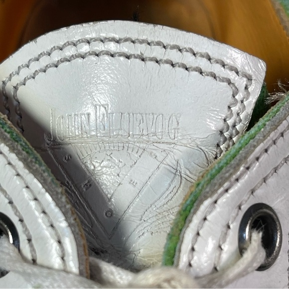 John Fluevog Vintage 90's wooden clog shoe Restitution Made in England - Picture 12 of 14